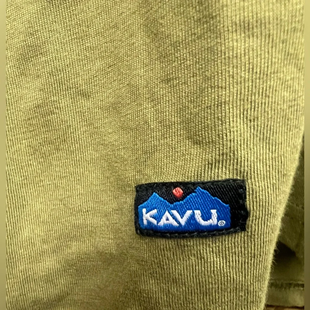 Kavu-Mens Untracked LS Colorblock Long Sleeve Shirt -‎ Black/Orange/Green, Small - Picture 2 of 6